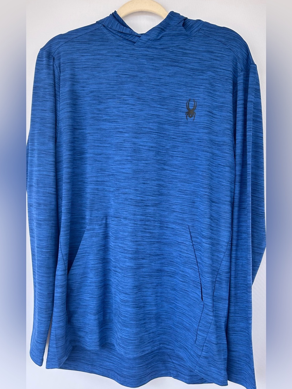 Spyder Men’s Active Performance Lightweight Hoodie‎ Heathered Blue Size Medium